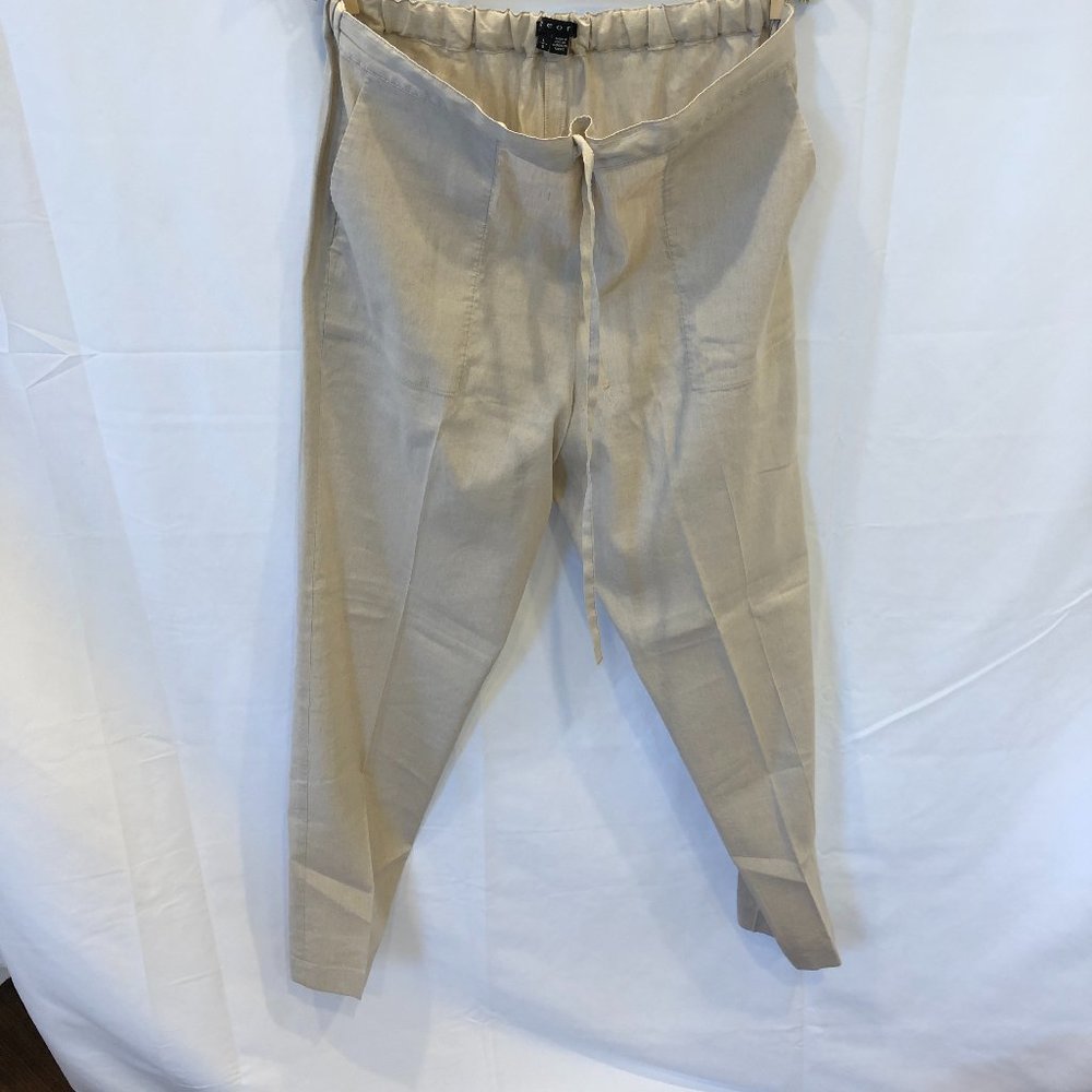 Theory Pull On Linen Blend Pants